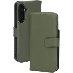 Mobiparts Housse Samsung Galaxy A55 Etui en Cuir Véritable Porte-Monnaie - Vert