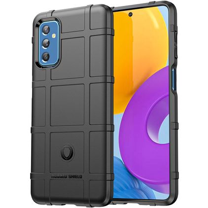 Mobigear Rugged Shield Coque Samsung Galaxy M52 Coque arrière en TPU Souple Anti-Chocs - Noir