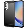 Mobigear Brushed Slim Coque Samsung Galaxy A35 Coque arrière en TPU Souple - Noir