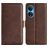 Mobigear Slim Magnet Housse HONOR X7 Etui Porte-Monnaie - Marron