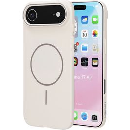 Mobiparts Slim Line Coque iPhone Air MagSafe Coque arrière Rigide - Off White