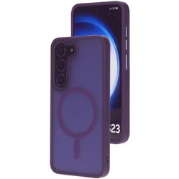 Mobiparts Hardcover Coque Samsung Galaxy S23 MagSafe Coque arrière Rigide - Satin Purple