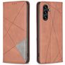 Mobigear Rhombus Slim Housse Samsung Galaxy A55 Etui - Marron