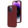 Mobiparts Coque iPhone 14 Pro Coque arrière en Silicone - Plum Red