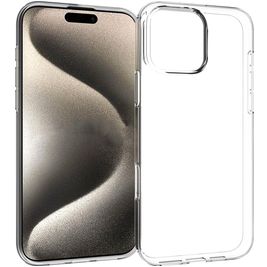 Mobigear Basics Coque Transparente iPhone 16 Pro Max Coque arrière en TPU Souple - Transparent