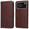 Mobigear Wallet Housse iPhone 17 Pro Etui Porte-Monnaie - Marron