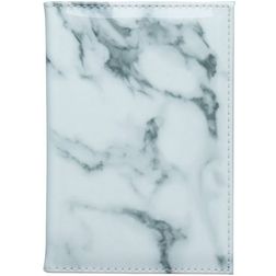 Mobigear Marble - Étui passeport en en Plastique rigide - Blanc