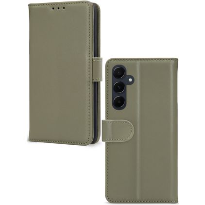 Mobilize Premium Gelly Wallet Housse Samsung Galaxy A55 Etui Porte-Monnaie - Vert