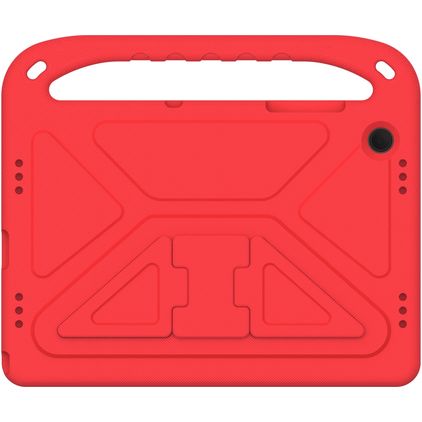 Mobigear AeroArmor Coque Samsung Galaxy Tab A11 Plus Coque de tablette pour enfants avec Poignée Enfants en EVA + Porte-crayon - Rouge