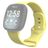 Mobigear Sport Dual Bracelet Silicone Fitbit Sense Fermeture à clou et passant - Jaune