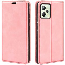 Mobigear Retro Slim Housse Realme C35 Etui Porte-Monnaie - Rose