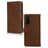 Mobilize Wallet Housse Samsung Galaxy A37 Etui en Cuir Véritable Porte-Monnaie - Marron