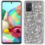 Mobigear Glitter Coque Samsung Galaxy A73 Coque arrière Rigide - Argent