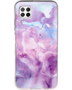 Mobigear Marble Huawei P40 Lite TPU souple Coque arrière - Violet