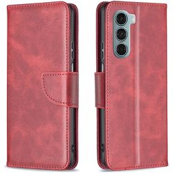 Mobigear Excellent Housse Motorola Moto G200 5G Etui Porte-Monnaie - Rouge