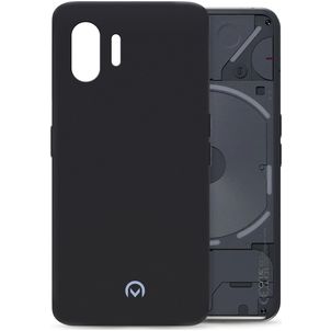 Mobilize Rubber Gelly Coque Nothing Phone (2) Coque arrière en TPU Souple - Matt Black