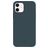 Valenta Snap Luxe Coque iPhone 12 Mini Coque arrière en Cuir Véritable - Bleu