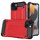 Mobigear Outdoor Coque iPhone 16 Coque arrière Rigide Anti-Chocs - Rouge