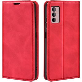 Mobigear Retro Slim Housse Motorola Moto G42 Etui Porte-Monnaie - Rouge