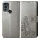 Mobigear Clover Housse TCL 305 Etui Porte-Monnaie - Gris