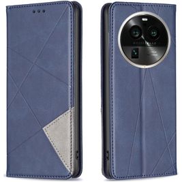 Mobigear Rhombus Slim Housse OPPO Find X6 Pro Etui - Bleu