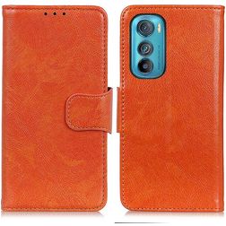 Mobigear Classy Motorola Edge 30 Étui Portefeuille - Orange
