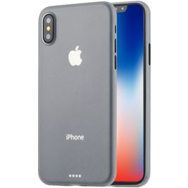 Mobigear Ultra Slim Coque Transparente iPhone XS Coque arrière Rigide Extra-fin - Transparent