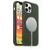 Mobigear Rubber Touch Coque iPhone 12 Pro Max MagSafe Coque arrière en Silicone - Vert