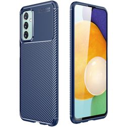 Mobigear Racing Coque Samsung Galaxy M23 Coque arrière en TPU Souple - Bleu