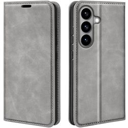Mobigear Retro Slim Samsung Galaxy S26 Étui Portefeuille - Gris