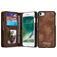 Caseme 008 Housse iPhone 8 Etui avec Coque Détachable Porte-Monnaie - Marron