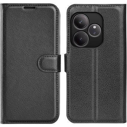 Mobigear Classic Housse Realme GT 6 Etui Porte-Monnaie - Noir