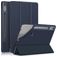 Mobigear Tri-Fold Gel Coque Lenovo Tab P12 Etui en TPU,Similicuir - Dark Blue