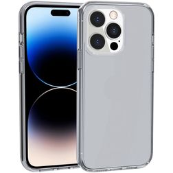 Mobigear Crystal Coque iPhone 14 Pro Coque arrière Rigide - Gris