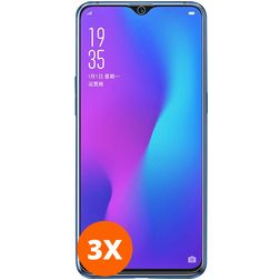 Mobigear OPPO RX17 Pro Verre trempé Protection d'écran - Compatible Coque (Lot de 3)