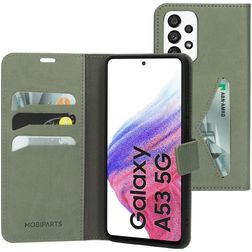 Mobiparts Classic Wallet Samsung Galaxy A53 Étui Portefeuille - Stone Green