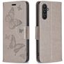 Mobigear Butterfly Samsung Galaxy A24 Étui Portefeuille - Gris