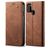 Mobigear Denim Slim Housse Samsung Galaxy A21s Etui Porte-Monnaie - Marron
