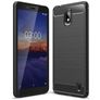 Mobigear Brushed Slim Coque Nokia 1 Plus Coque arrière en TPU Souple - Noir
