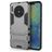 Mobigear Armor Stand Coque Huawei Mate 30 Coque arrière Rigide Anti-Chocs avec Support Amovible - Gris