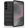Mobigear Bumpy Coque Samsung Galaxy S25 Plus Coque arrière en TPU Souple - Noir