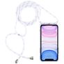 Mobigear Lanyard iPhone 11 Coque avec cordon en TPU Souple - Transparent / Blanc