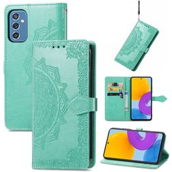 Mobigear Mandala Housse Samsung Galaxy M52 Etui Porte-Monnaie - Turquoise
