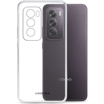 Mobilize Gelly Coque Transparente OPPO Reno 12 Coque arrière en TPU Souple - Transparent
