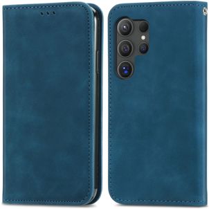 Mobigear Retro Slim Housse Samsung Galaxy S25 Ultra Etui Porte-Monnaie - Bleu