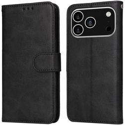 Mobigear Wallet Housse iPhone 17 Pro Etui Porte-Monnaie - Noir