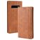 Mobigear Sensation Housse Samsung Galaxy S10 Plus Etui Porte-Monnaie - Cognac