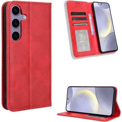 Mobigear Sensation Samsung Galaxy S25 FE Étui Portefeuille - Rouge