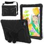 Mobigear Butterfly Coque iPad Air 11 Pouces (2024) Coque arrière en EVA + Bandoulière + Support Amovible - Noir