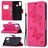 Mobigear Butterfly Housse HONOR 9X Lite Etui Porte-Monnaie - Rose